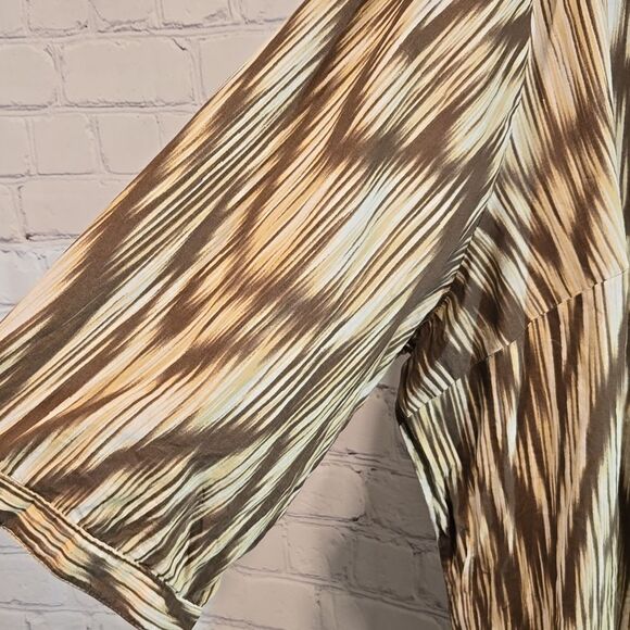 Catherines plus size 3X cotton brown top - Picture 5 of 9